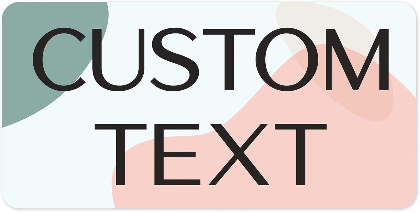 Custom Sign, Custom Street Sign, 11 Font Colors, 13 Font Styles, 4 Hole Options, 22 Sizes, 9x18 Inches, Rust Free DiBound, Fade Resistant, Made in USA by My Sign Center (Minimalist)