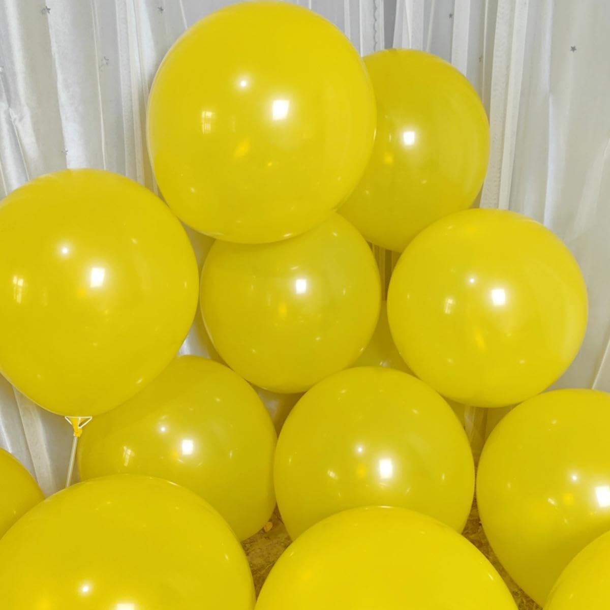 90 Pack Yellow Balloons 18 inch Yellow Latex Big Balloons for Party Decorations and Events ZWZLIULIAN