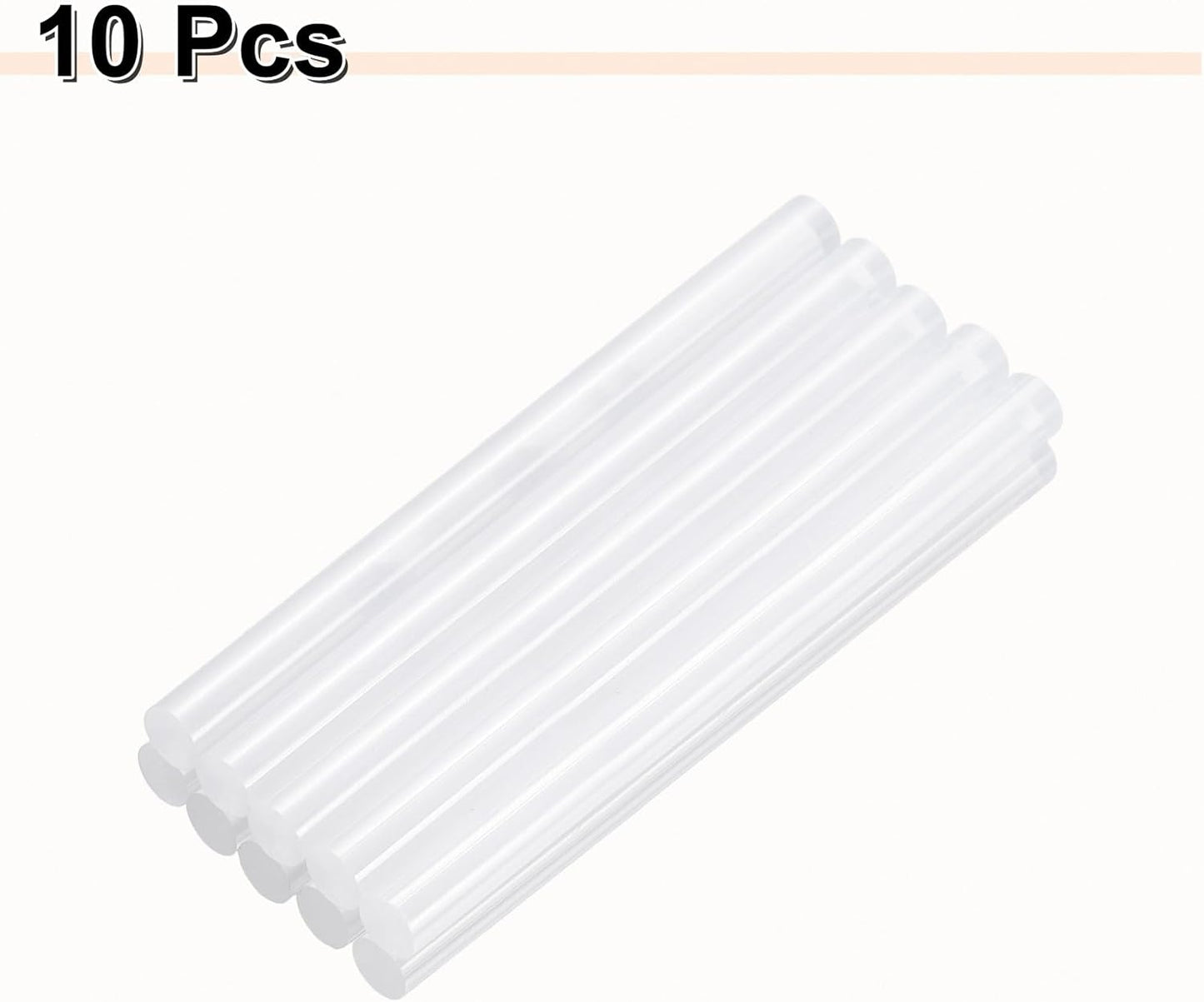 HARFINGTON 10pcs Hot Glue Sticks 0.43" Dia x 5.91" Long EVA Mini Hot Melt Adhesive Glue Stick for Hot Melt Gun Wood Plastic Glass Flowers Fabrics Foam, Clear