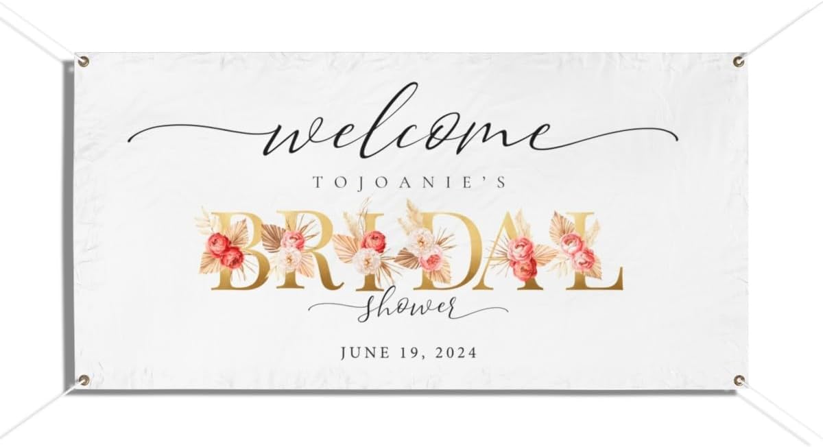 Personalized Bridal Shower Banner, Bridal Shower Banner, Bridal Shower Welcome Banner, Bridal Shower Banner, Bridal Shower Decorations, Greency Bridal Shower Banner, Custom Bridal Shower Banner #3