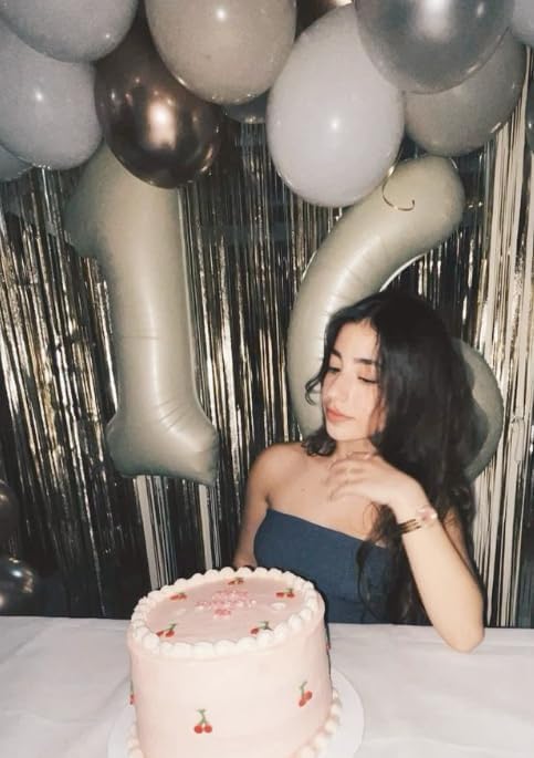 40 Inch Cream White Mylar Foil Number 6 Birthday Balloon, Digital Balloons for 6 16 Boy Girl Party Decorations Supplies, Big Helium Balloon Numbers for 26 36 46 60 Men Women Anniversary