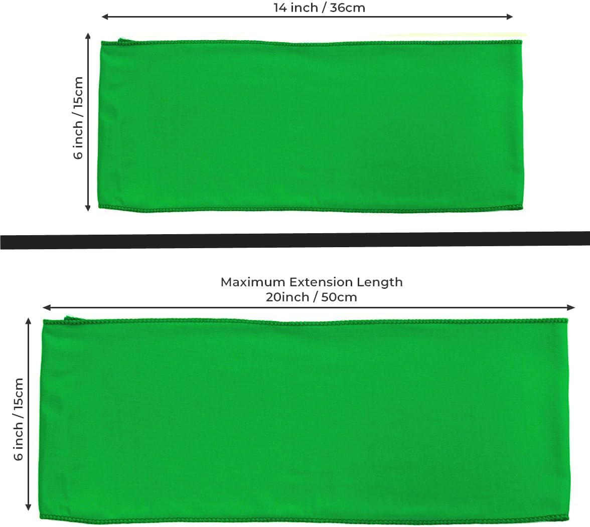 MDS Pack of 200 Spandex Chair Sashes Bows Elastic Stretch Dining Chair Bands Ties Without Slider Buckle Universal fits for Wedding Baby Shower Birthday Party Banquet Event Decoration - Light Green