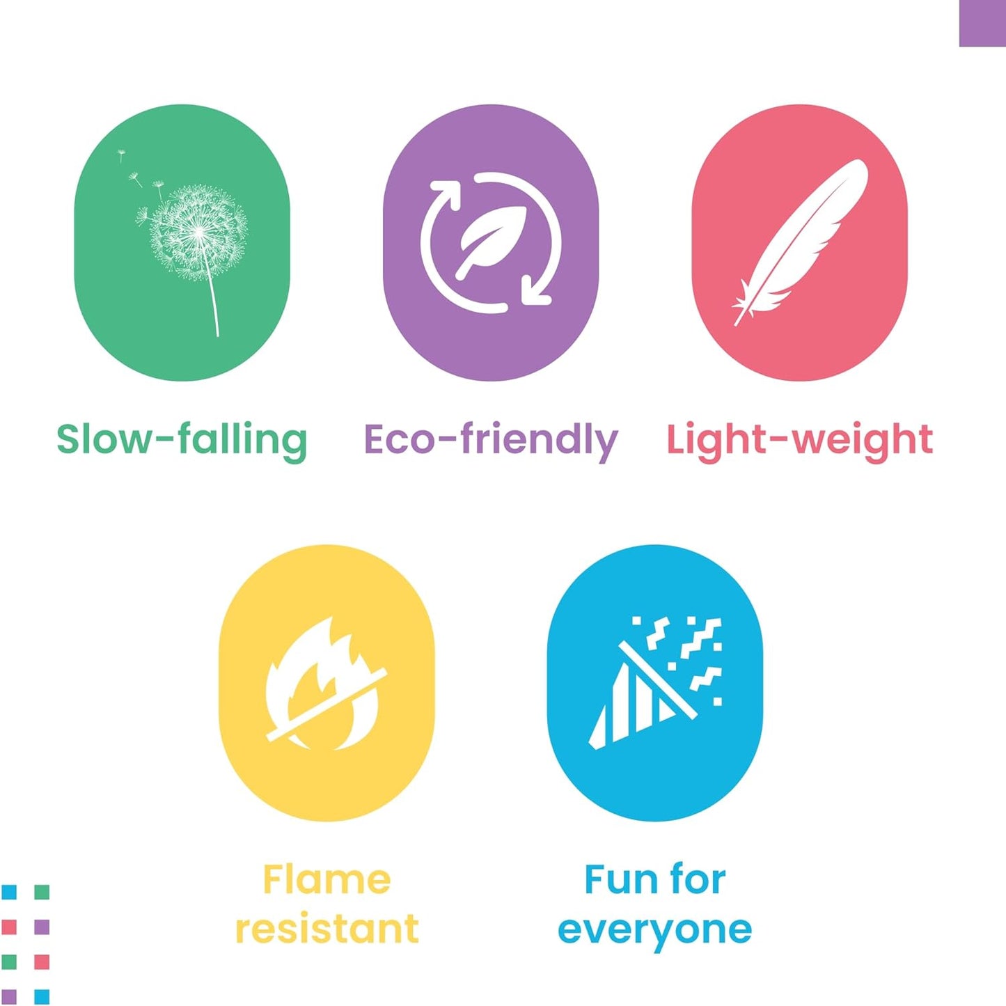 Rainbow Tissue Paper Confetti - Rectangular Fluttering Colorful Biodegradable Confetti for Cannon and Launcher use – Best for Gender Reveal, Parties, and Live Events - 1 lb, 16 oz