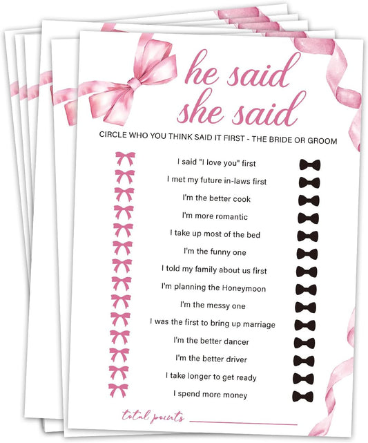 Bridal Shower Games Wedding Shower Games Cards Engagement Party Wedding Game for Reception 30pcs - Rehearsal Dinner Activities Game Card/HL 003