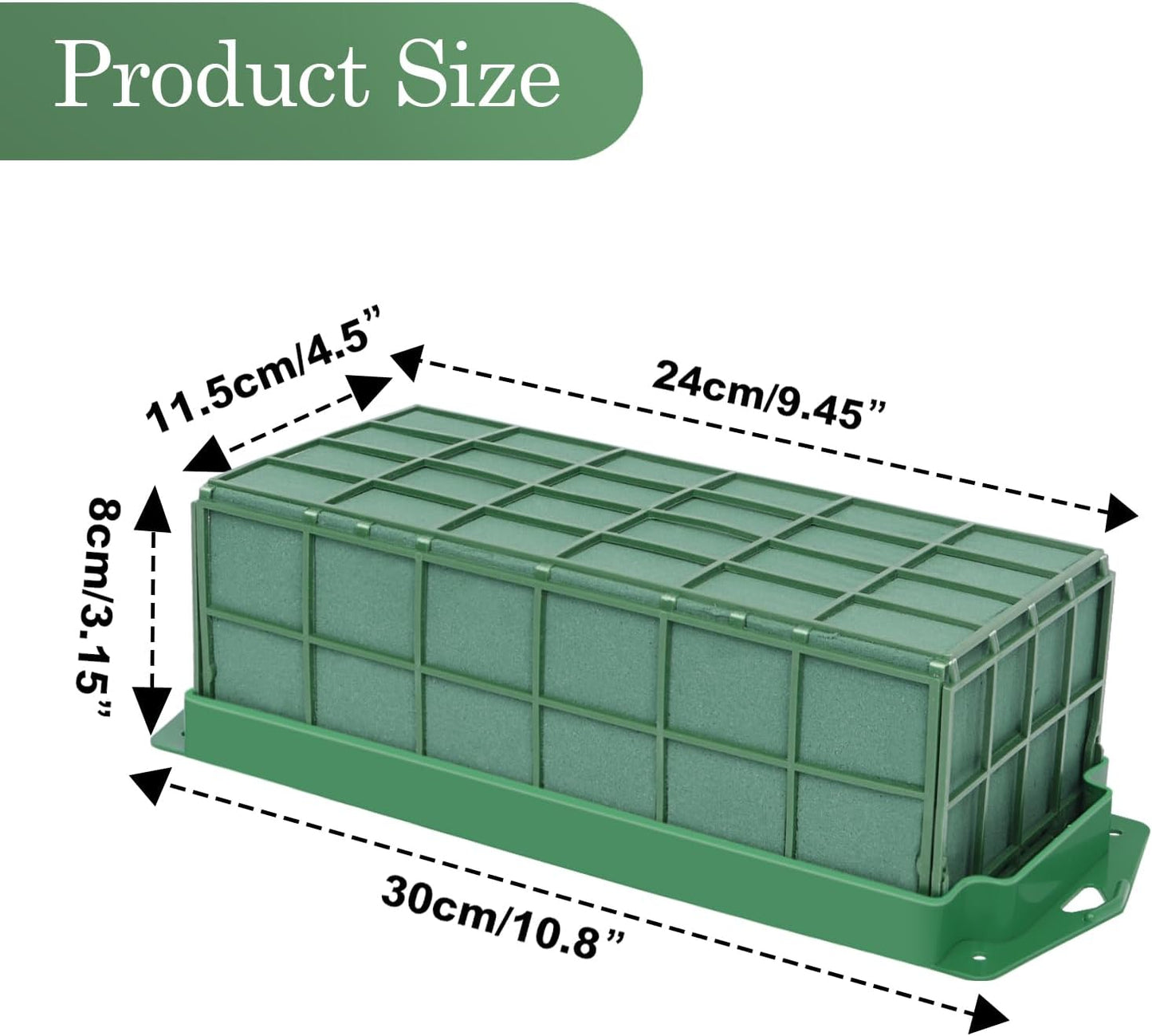 YOMUME 4 Pcs Floral Foam Cage, Flower Foam Blocks for Fresh and Artificial Flowers, Wedding Arrangements, Floral Foam Holder and Flower Arrangement Supplies