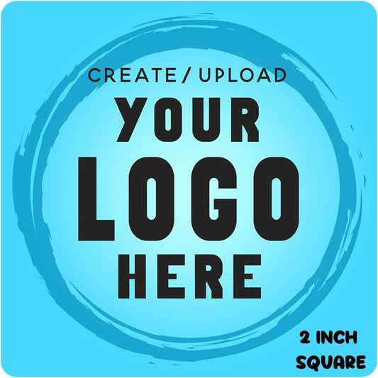 Custom Stickers Label Rolls, Build Your Own Stickers/Labels Any Design Premium Gloss BOPP Custom Sticker, Personalized Stickers for Business Logo, Custom Printed Sticker Labels 50+ (2 Inch Square)