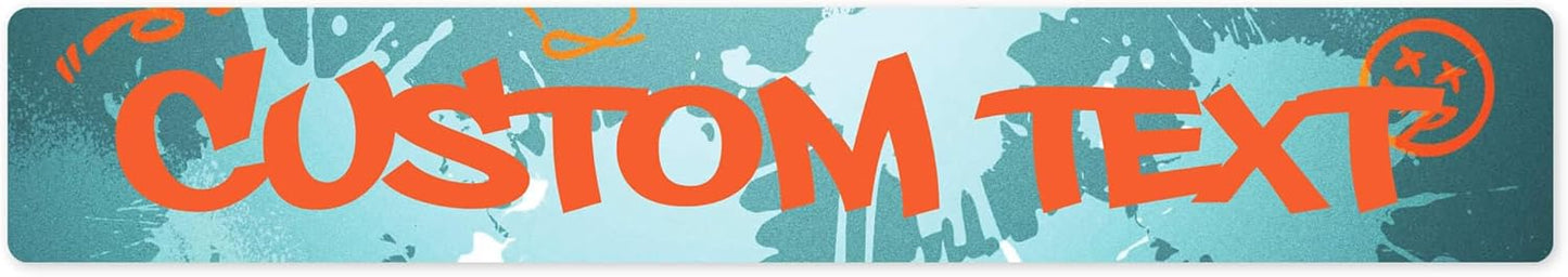 Custom Sign, Custom Street Sign, 11 Font Colors, 13 Font Styles, 4 Hole Options, 22 Sizes, 6x36 Inches, Rust Free DiBound, Fade Resistant, Made in USA by My Sign Center (Graffiti)