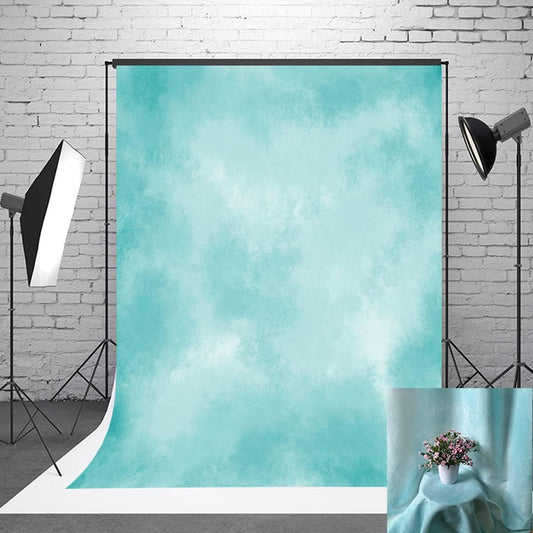 6x9ft Aqua Abstract Solid Photography Backdrops Gradient Portrait Photo Booth Background for Photographyer
