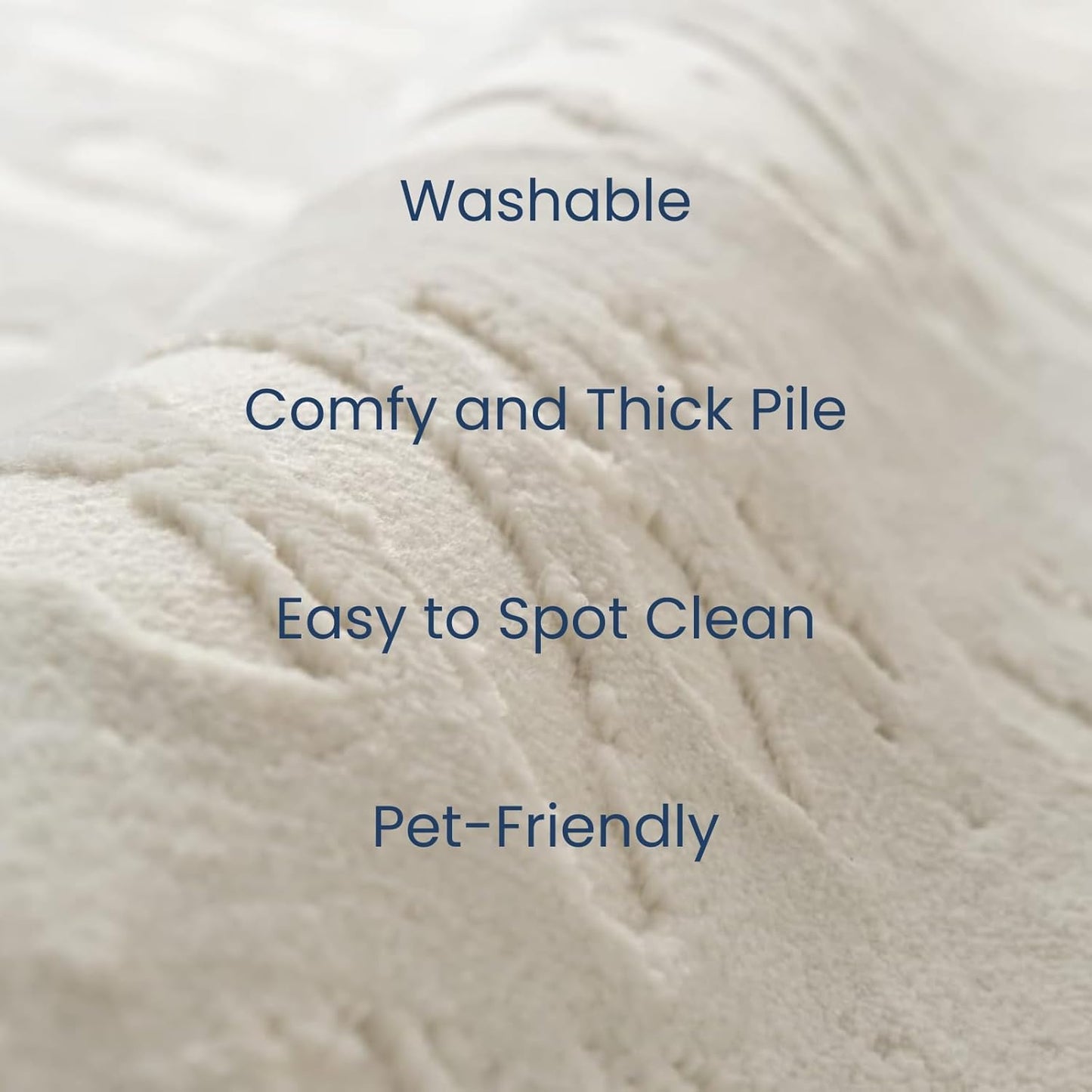 Revival Rugs Shell 10'6" x 14'3" Machine Washable Area Rug for Living Room Bedroom - 100% Recycled Oeko-TEX Certified, Medium Pile, Beige, Cream