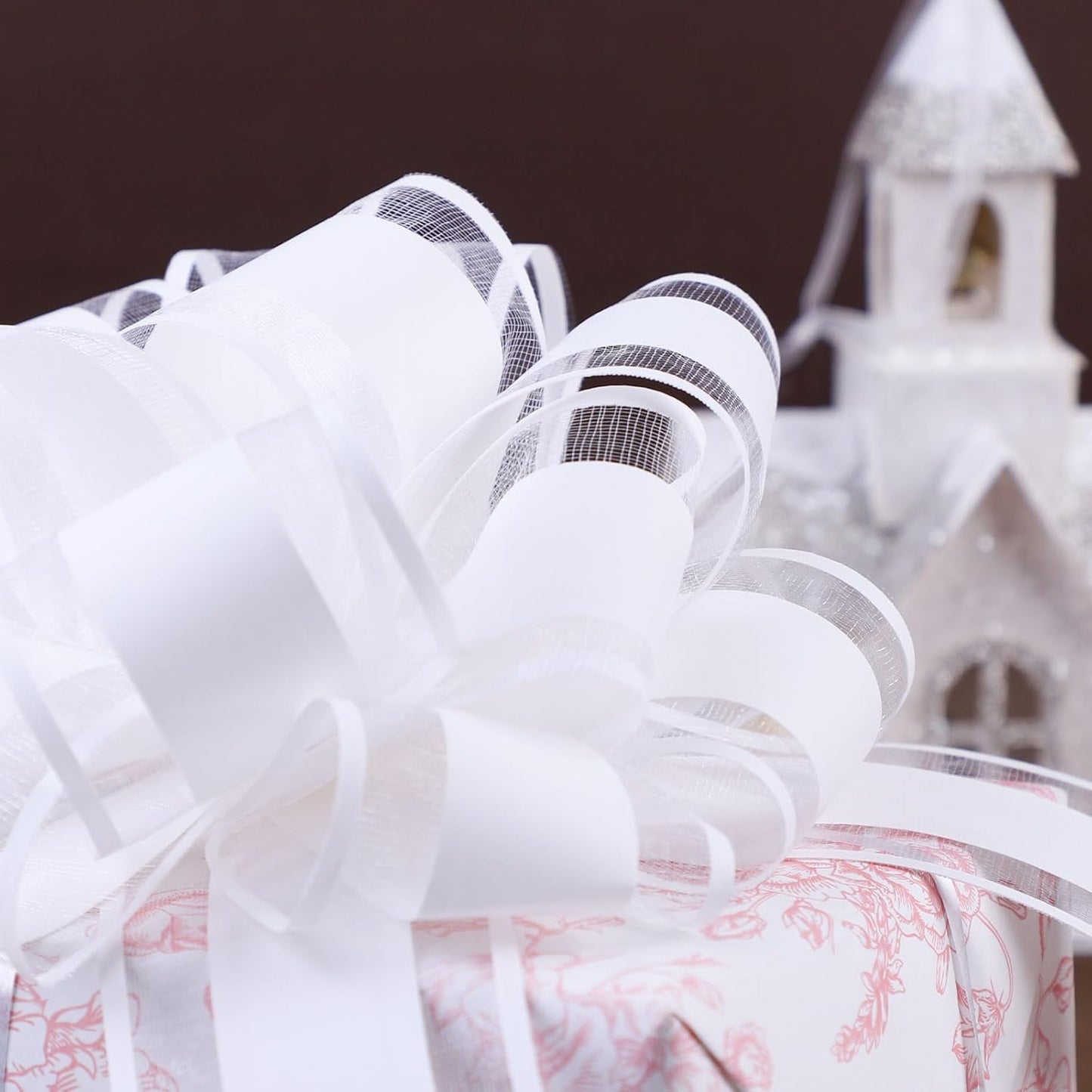 12 Pcs 6inch Pull Bow Gift Wrapping,Pull Bow for Birthday, Christmas, Party, Holiday, Gift Boxes Bow Basket Packaging Bows for Valentine's Day Presents Flower Decorations