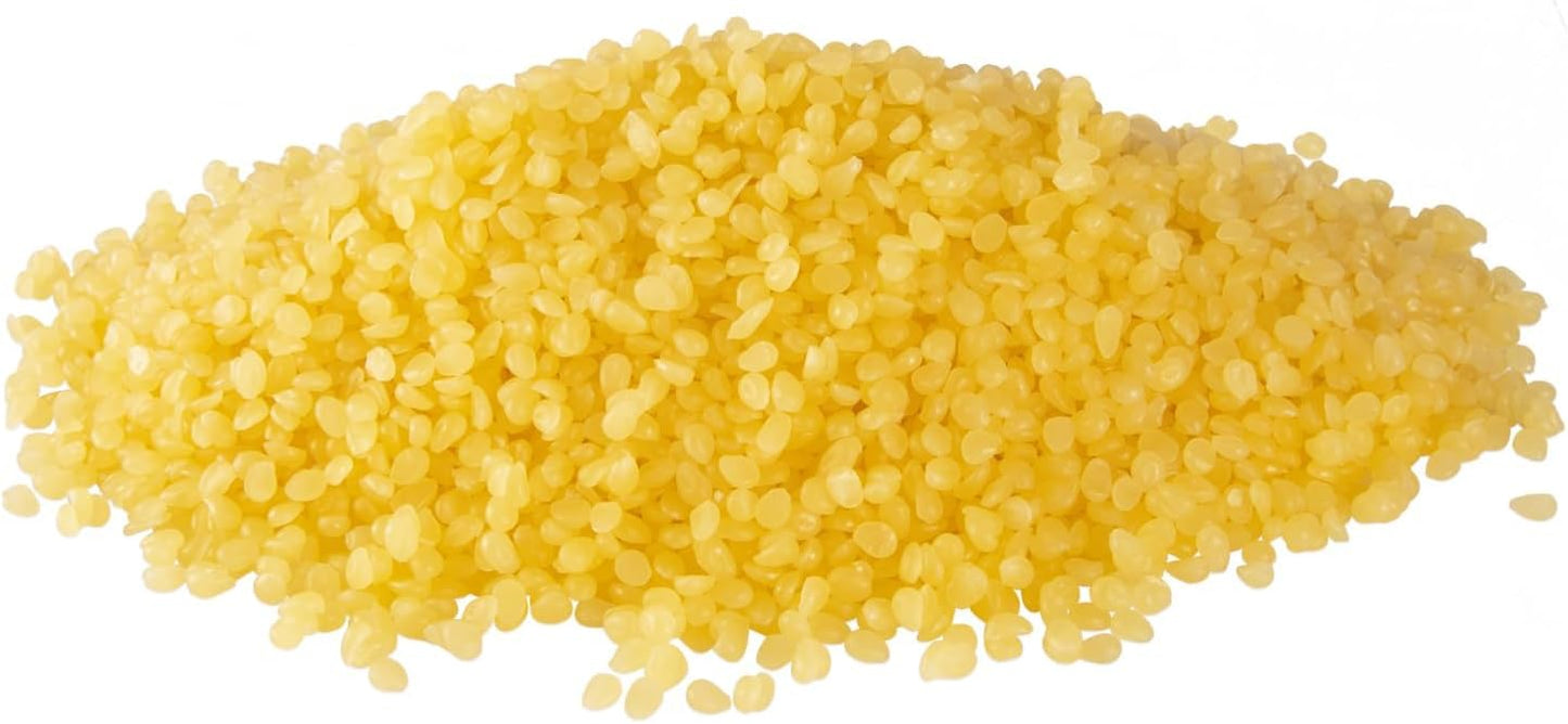 10 LB Yellow Beeswax Pellets - DIY Candle Making Kits, Magical Craft Making, Hand Care DIY Creams, Lip Balms and Soap Making Supplies (160 oz).