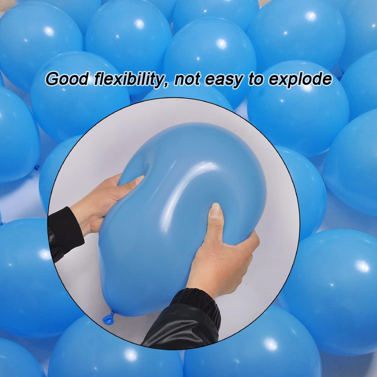 300 Pack Light Blue Balloons 12 inch Blue Latex Party Balloon Bulk for Various Party Events Decorations