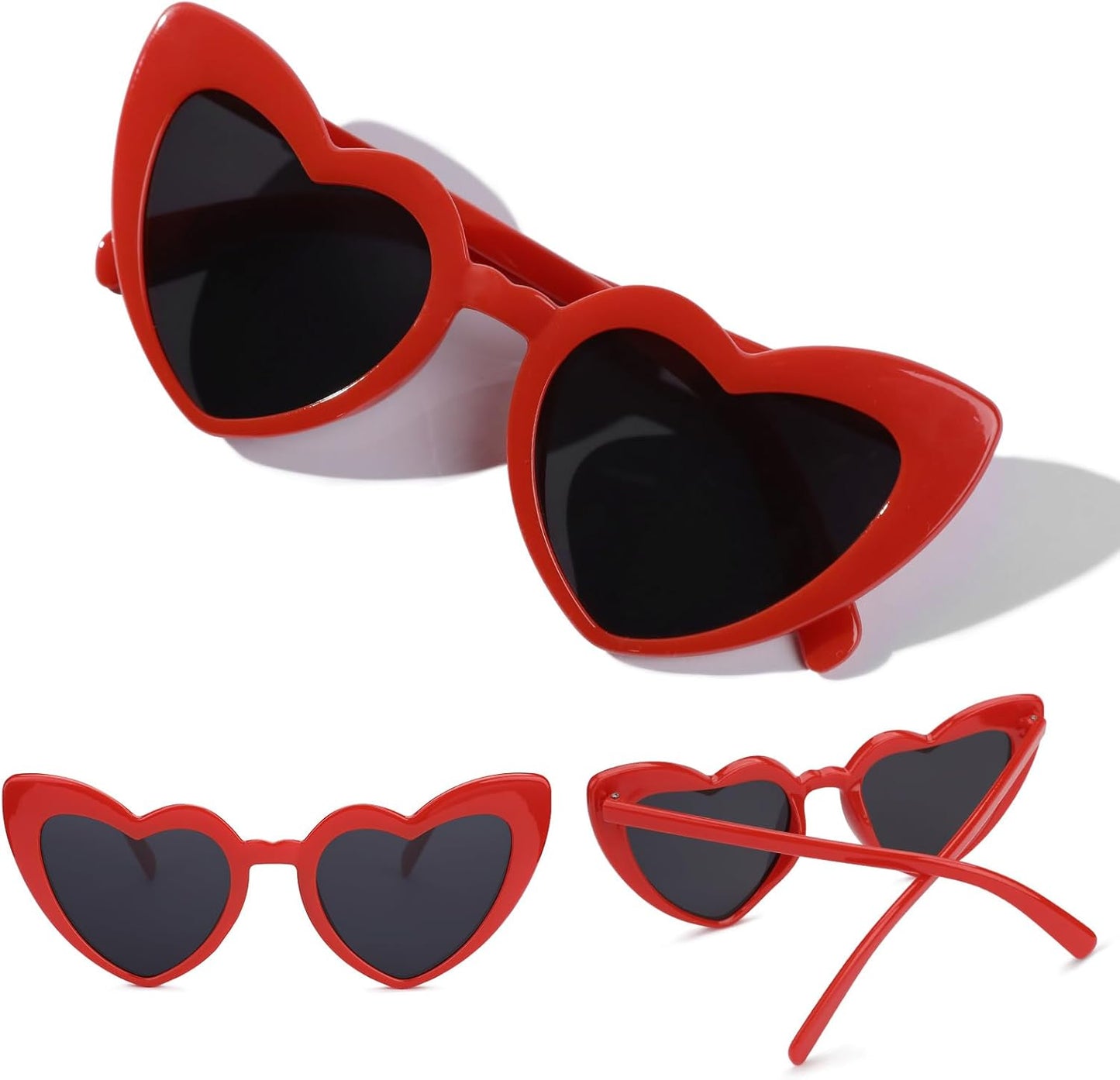YOGFIT Heart Sunglasses for Women Fashion Classic Love Eye Protection Sunglasses Vintage Cute Heart Sunglasses
