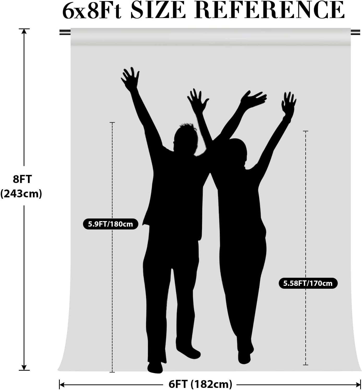 Eternal Beauty Rose Gold Sequin Backdrop, 6x8 Ft Glitter Background Curtains for Shimmer Photography Party Wedding Birthday Back Drop Decor