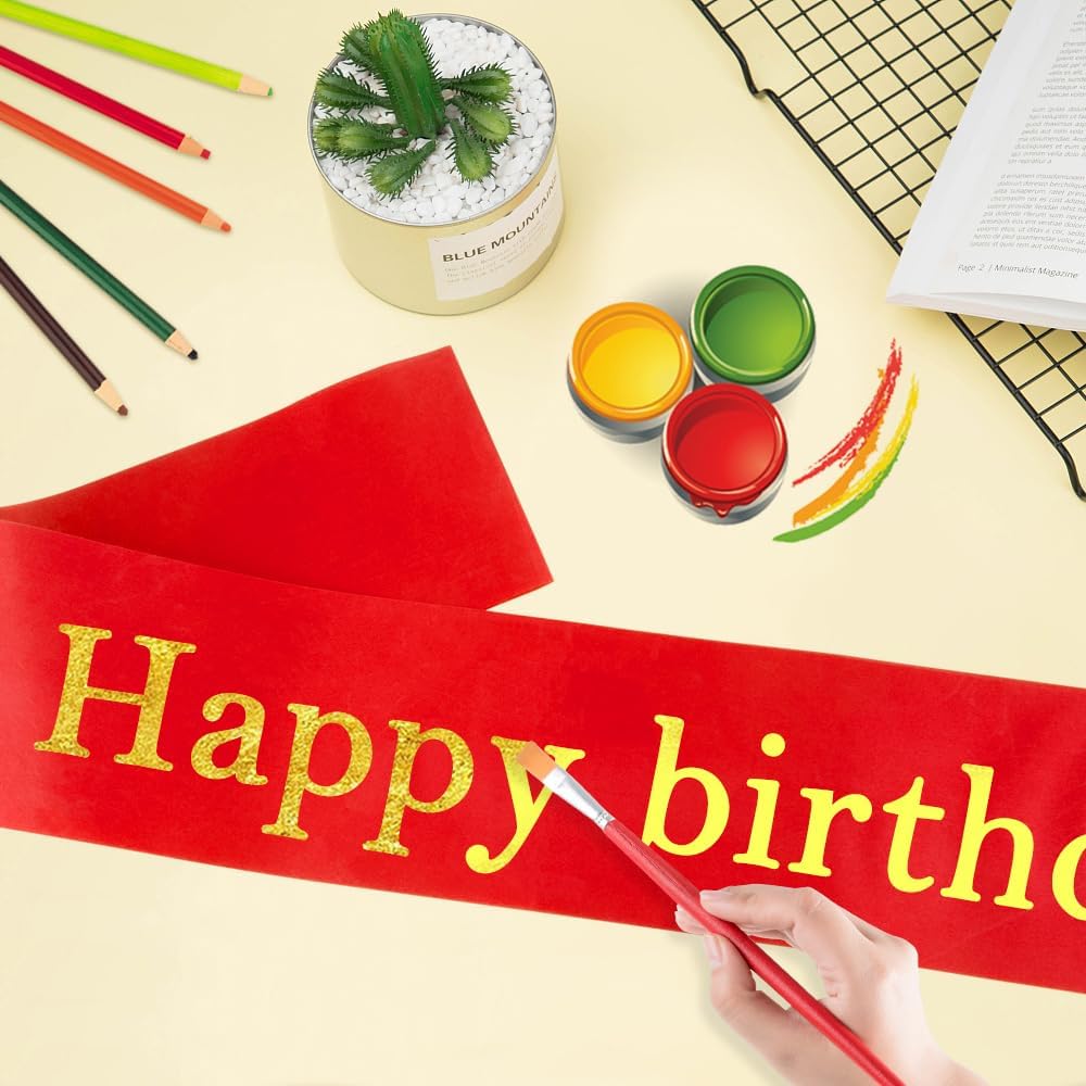 Blank Sash 16 PCS Sashes DIY Satin Sash Chair Sashes Scout Sash President Sash Senior Sash Scout Sash Wedding Party Sash