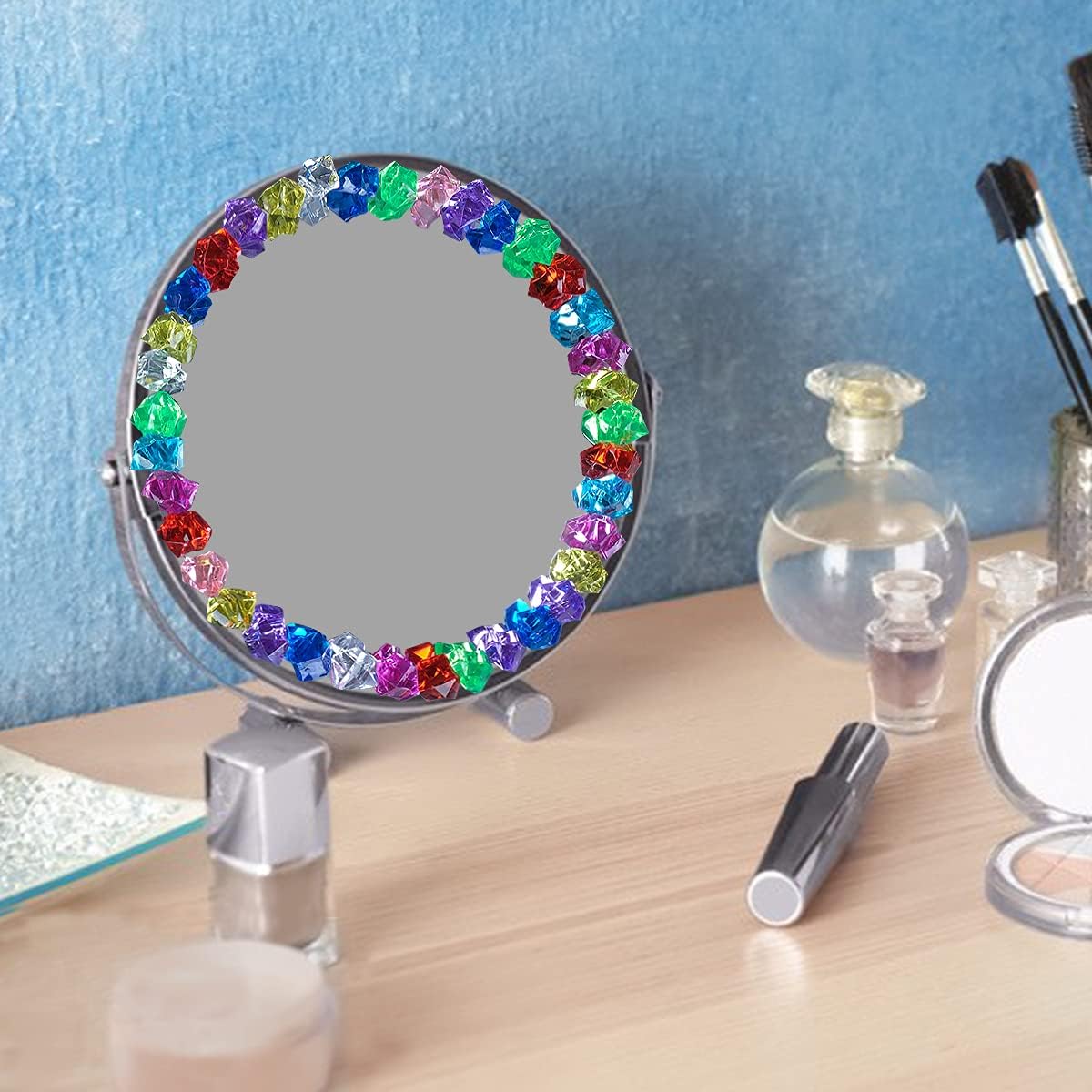 Acrylic Crushed Ice Rocks, Babenest 150 PCS Fake Crystals Plastic Ice Cubes Diamonds Gems for Vase Fillers, Home Decoration, Table Scatter, Event, Wedding, Arts & Crafts (Multicolor)