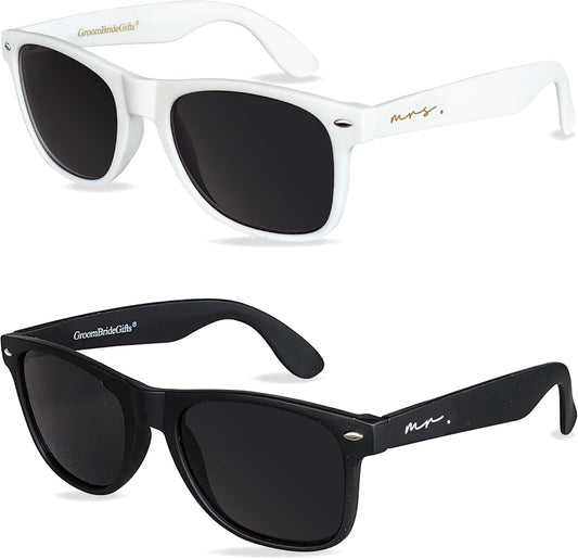 Bride and Groom Polarized Sunglasses for Wedding – UV400 Protection, Lightweight & Stylish Couple Sunglasses