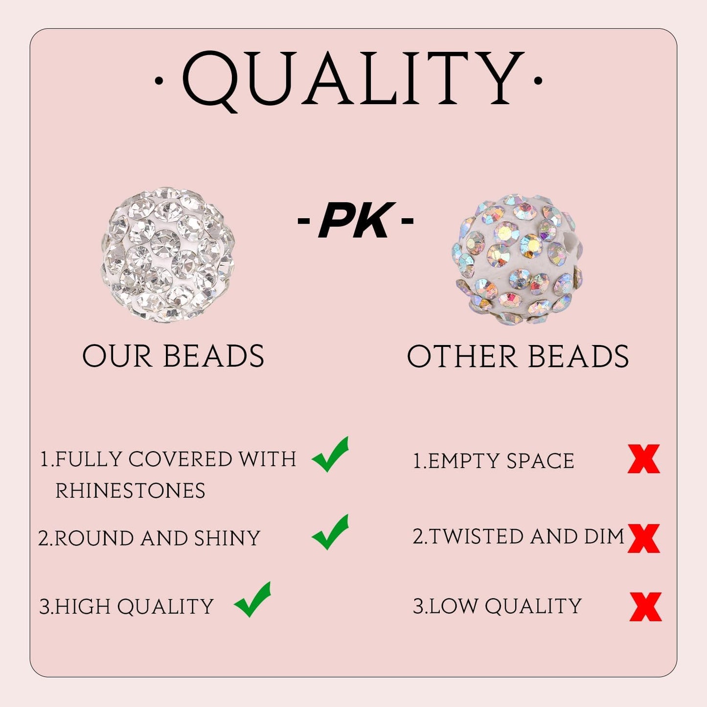 150 pcs 10mm Rhinestone Beads for Jewelry Making, Orange Shiny Round Shamballa Disco Beads Bulk, Sparkle Crystal Clay Christmas for Bracelet Baseball Necklace Earring Crafting and DIY