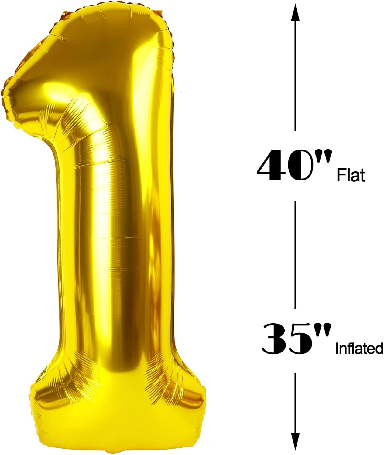 Gold Mylar Balloons - 40 inch Number 100, Gold Foil Balloon for 100 Birthday Party & Anniversary Celebrations