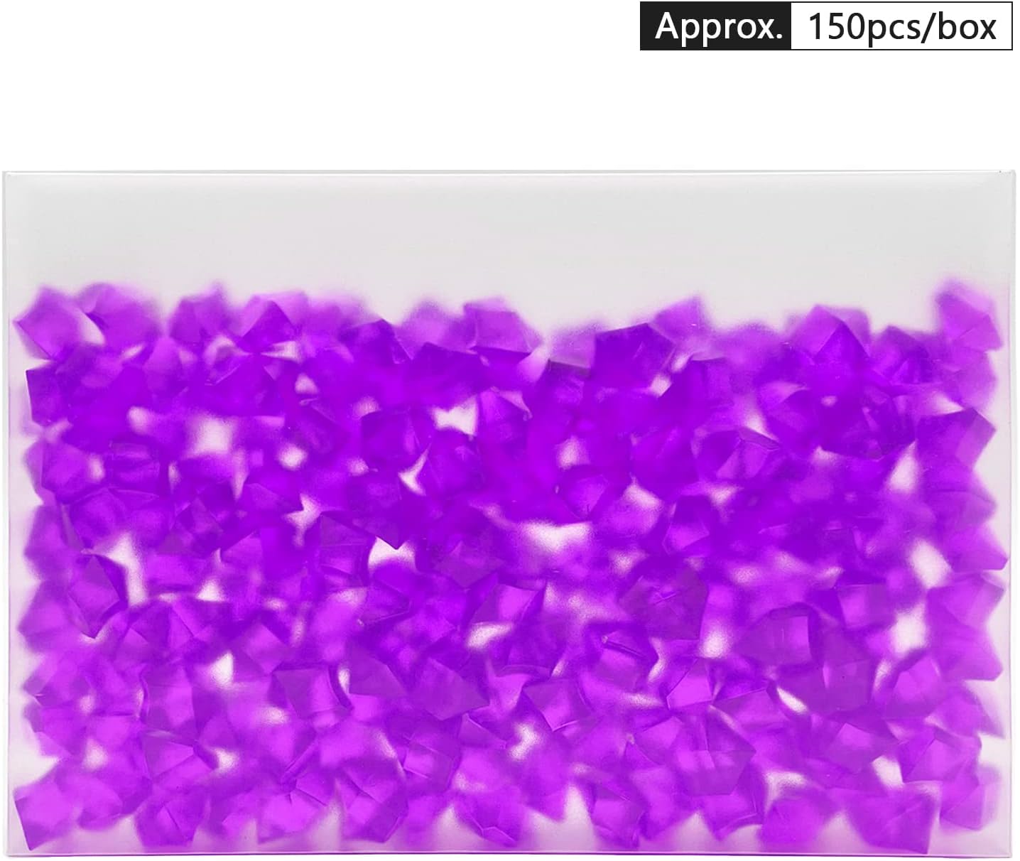 150PCS Fake Ice, Fake Crushed Ice Cubes 16 x 22 mm Artificial Acrylic Crystal Diamonds for Vase Fillers,Table Scatter, Wedding Decoration, Photography Props, DIY Crafts Rose red