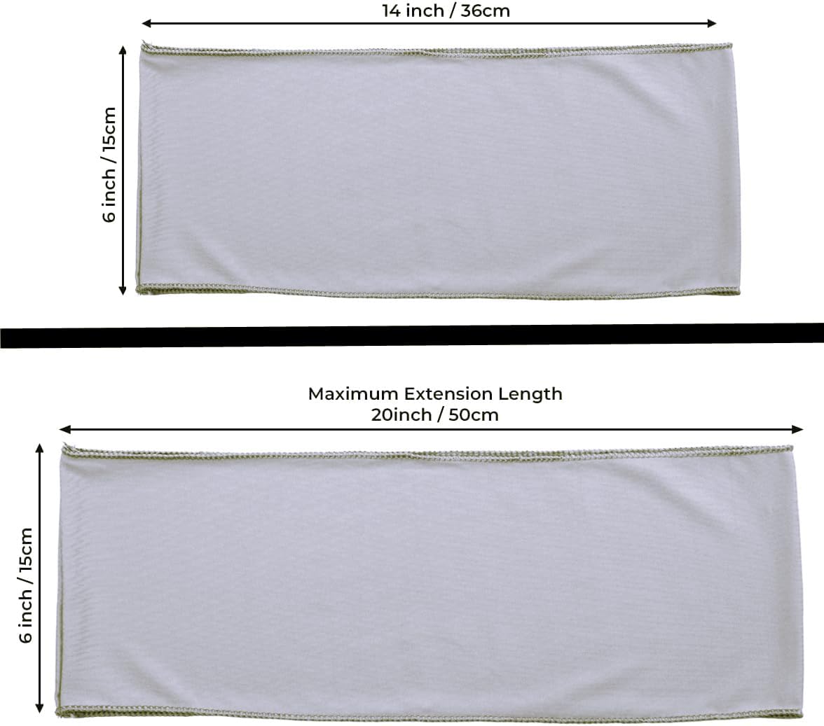 MDS Pack of 150 Spandex Chair Sashes Bows Elastic Stretch Dining Chair Bands Ties Without Slider Buckle Universal fits for Wedding Baby Shower Birthday Party Banquet Event Decoration - Light Silver