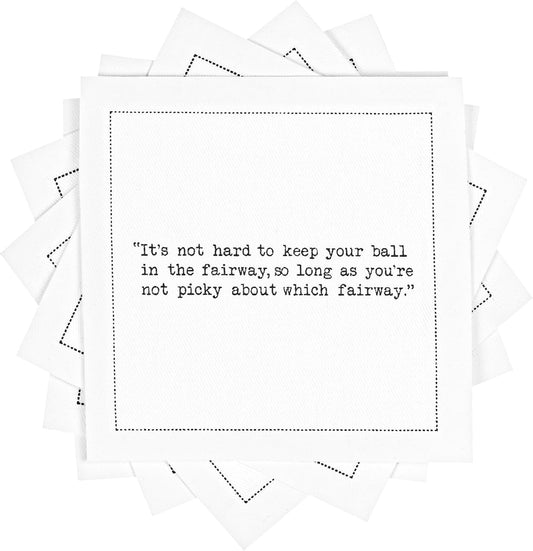 Five Star Napkins - White Cotton Cloth Napkins, 4.5" x 4.5" - (50 Pack) for Cocktails, Beverages, Parties, Weddings & Holidays