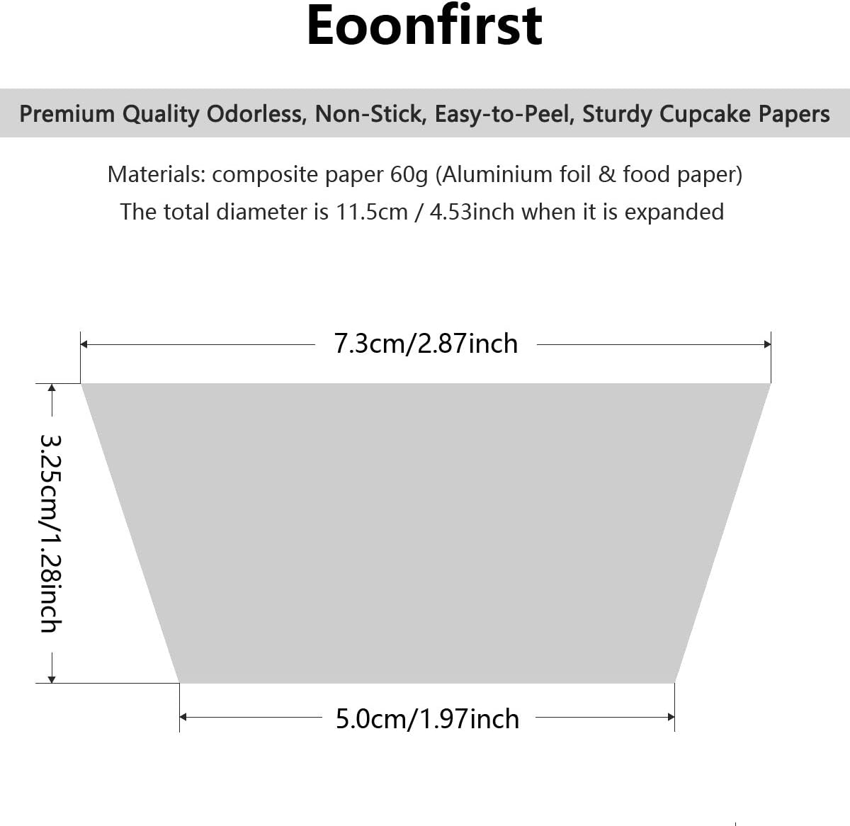 Eoonfirst Rose Gold Foil Cupcake Case Liners Valentine's Day Baking Muffin Paper Cups 198 Pcs