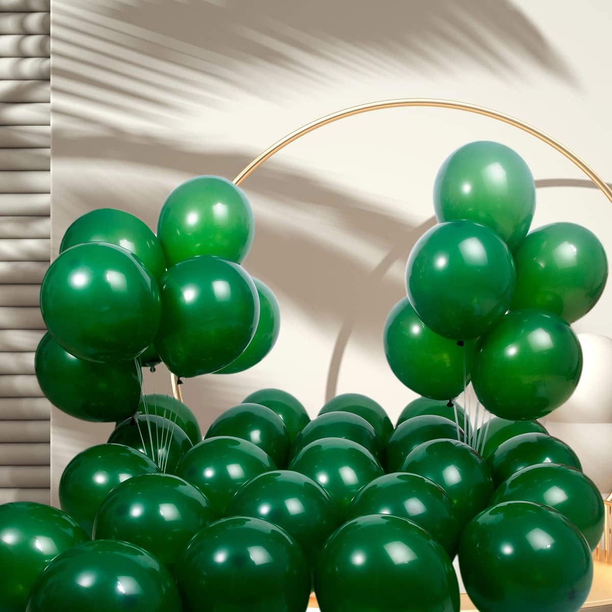 300 pack Green Balloons 12 Inch Dark green Latex Balloon Bulk for Party Supplies and Decorations