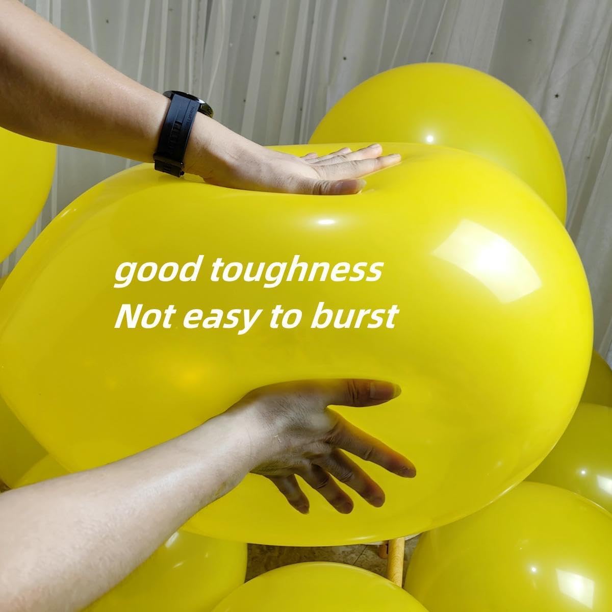 90 Pack Yellow Balloons 18 inch Yellow Latex Big Balloons for Party Decorations and Events ZWZLIULIAN