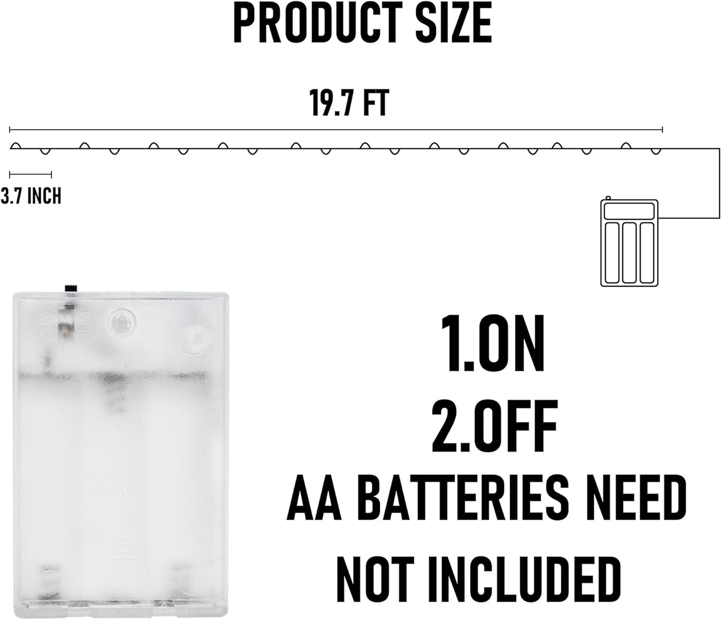 Dazzle Bright Purple and Orange Halloween Fairy String Lights, 4 Pack Total 80FT 240LED Copper Wire Battery Operated Waterproof Lights, Halloween Decorations for Indoor Home Patio Yard Party Decor