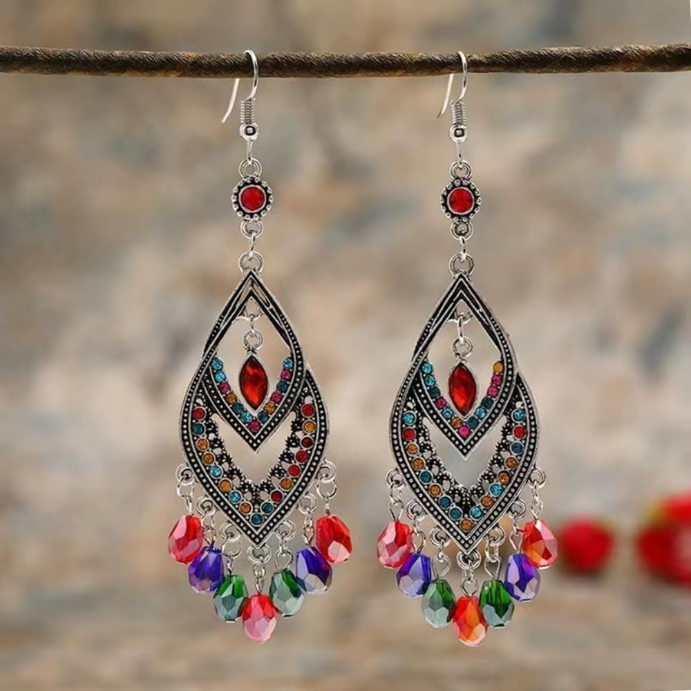 200pcs 4x6mm Teardrop Crystal Glass Beads Vertical Hole Faceted Glass Teardrop Spacer Beads for Bracelets Necklace Earring DIY Jewelry Making Craft(Transparent)