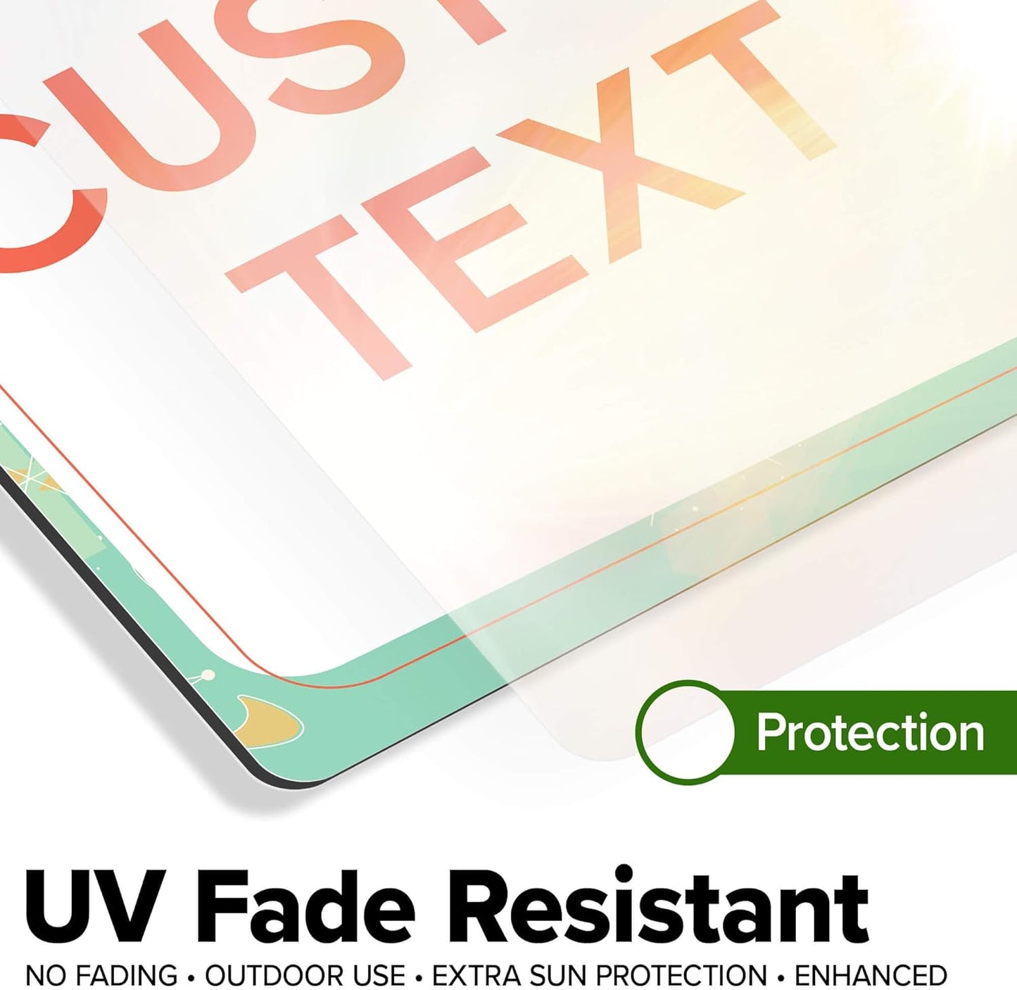 Custom Sign, Custom Street Sign, 11 Font Colors, 13 Font Styles, 4 Hole Options, 22 Sizes, 12x12 Inches, Rust Free DiBound, Fade Resistant, Made in USA by My Sign Center (Mid-Century Modern 2)