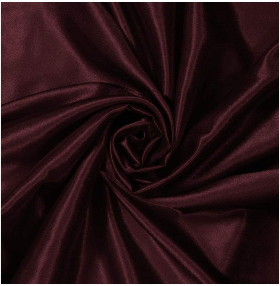 MDS Pack of 25 PCS Satin Chair Sashes Charmeuse Sateen Dining Chair Bows Ribbon Ties Back Sash for Wedding Party Birthday Home Hotel Restaurant Banquet Decoration (7 x 108 Inch, Burgundy)