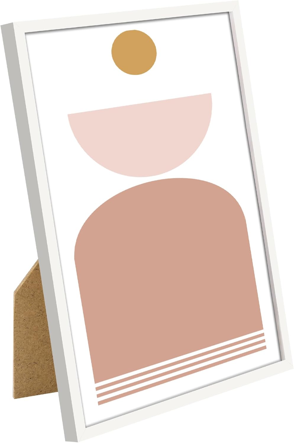 upsimples 8x10 Picture Frame Set of 3, Made of High Definition Glass for 8 x 10, Wall and Tabletop Display Thin Border Photo Frames for Home Decor, White