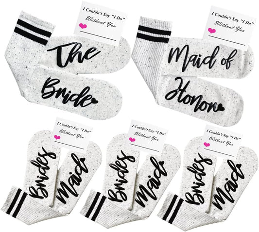Bridesmaid Gifts For Women Wedding Gifts Proposal Set Bachelorette Party Favors Decorations Bride Socks…