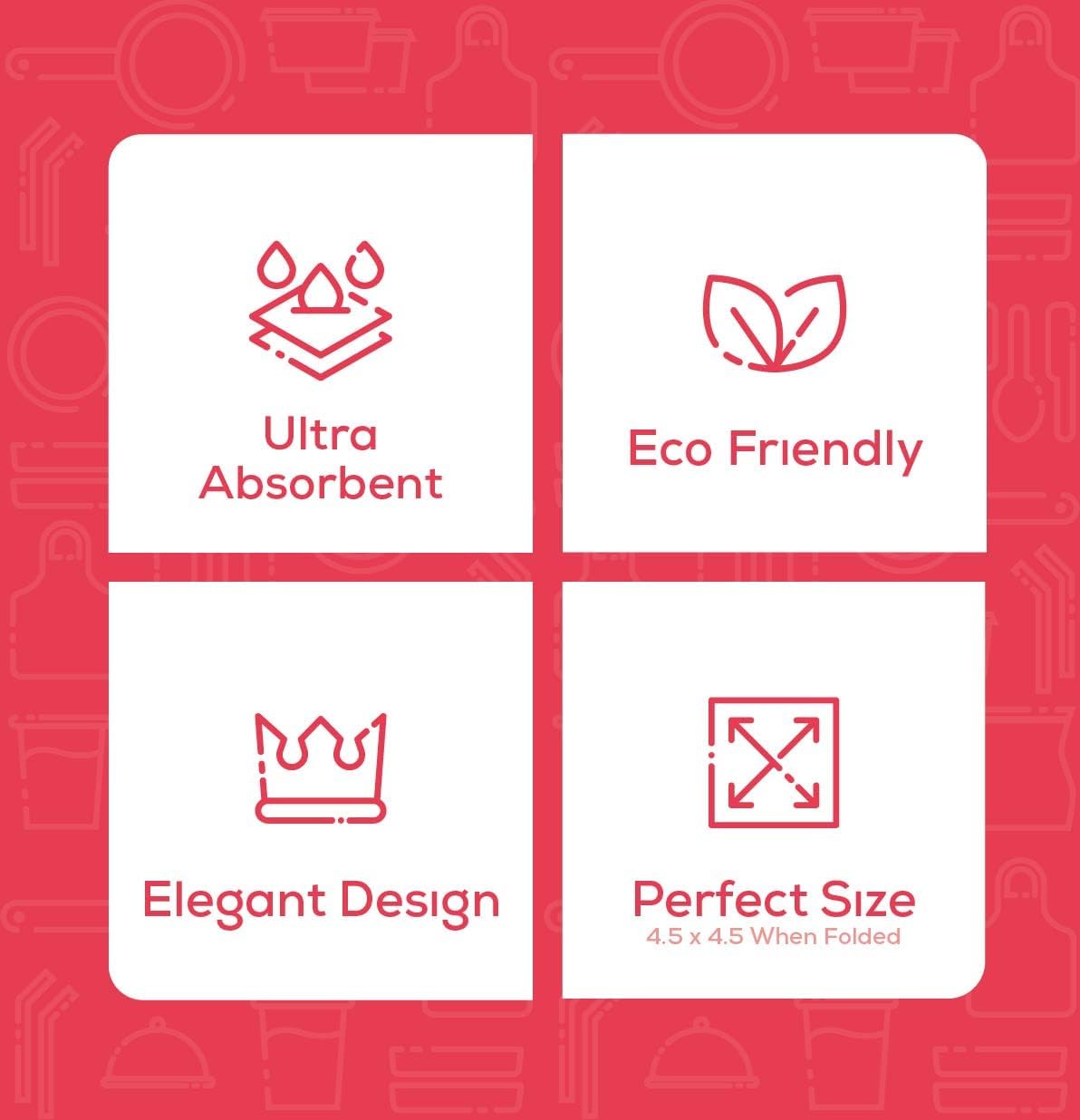 GUSTO [500 Count - 4.5 x 4.5 Folded] White Beverage Napkins - 1-Ply Bulk Cocktail Napkins, Restaurant Bar Paper Napkins and Party Napkins - 9x9 Unfolded (Formerly Comfy Package)