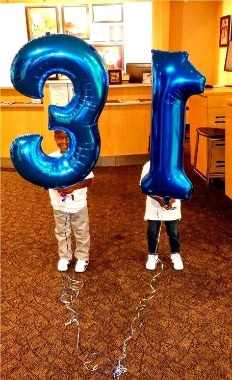 Giant Navy Blue 23 Balloon Number 40 Inch, 23 Number Balloons Birthday Supplies, 23 Year Old Birthday Party Celebration, 23 Balloons Graduations Anniversary Decorations