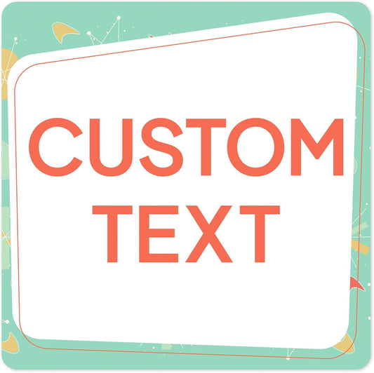 Custom Sign, Custom Street Sign, 11 Font Colors, 13 Font Styles, 4 Hole Options, 22 Sizes, 12x12 Inches, Rust Free DiBound, Fade Resistant, Made in USA by My Sign Center (Mid-Century Modern 2)