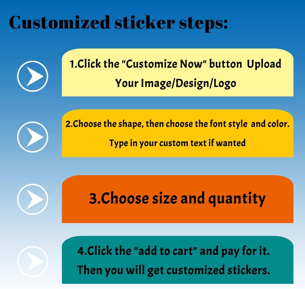 Custom Stickers 70-1000 Personalized Labels for Birthday Party Wedding, Customized Stickers for Business Logo(2-Rectangle)