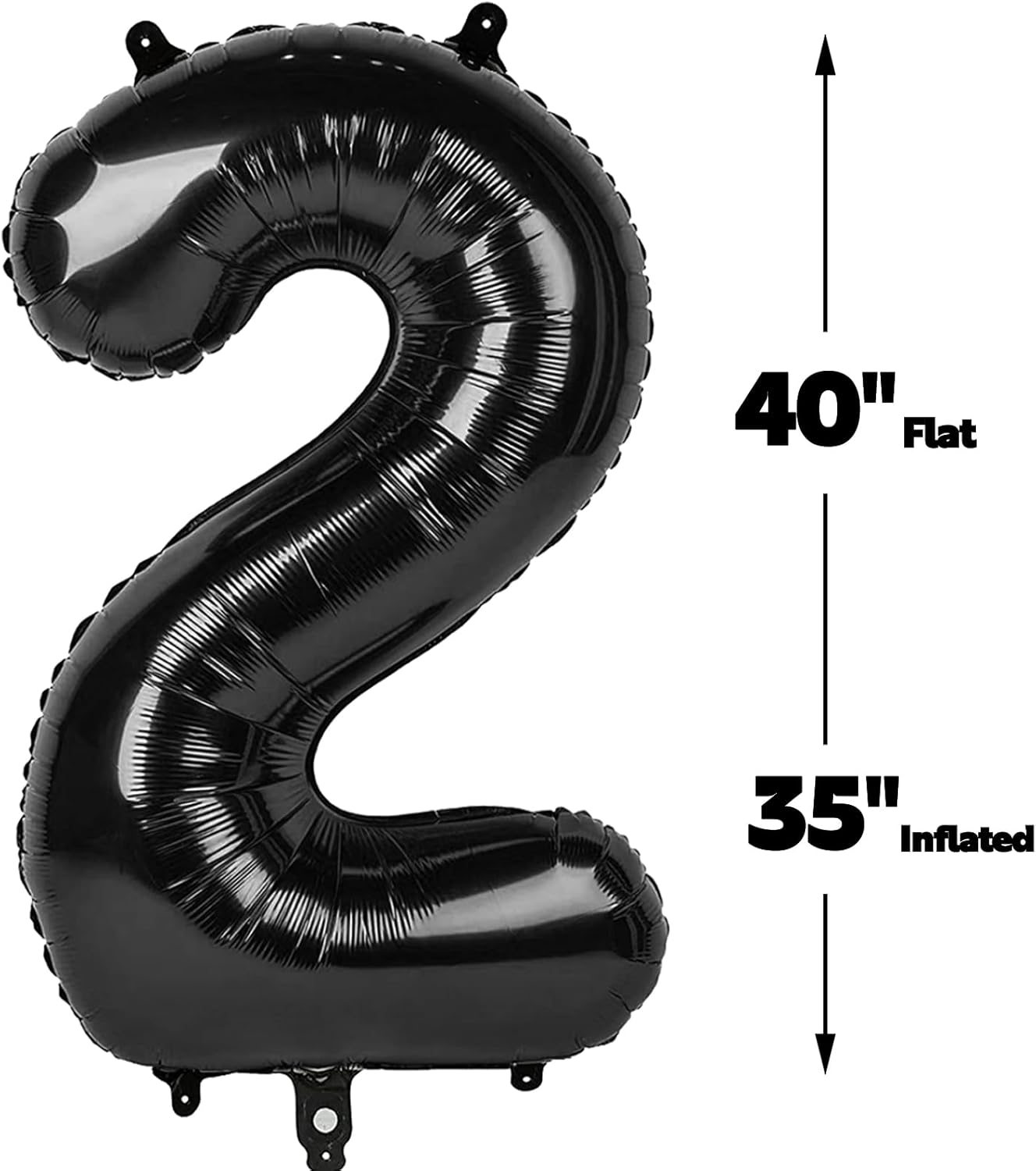 40 Inch Black 23 Large Number Balloon, 23 32 Black Birthday Party Decorations, Numbers 23 32 Foil Balloons for Anniversary Graduations Celebration Supplies