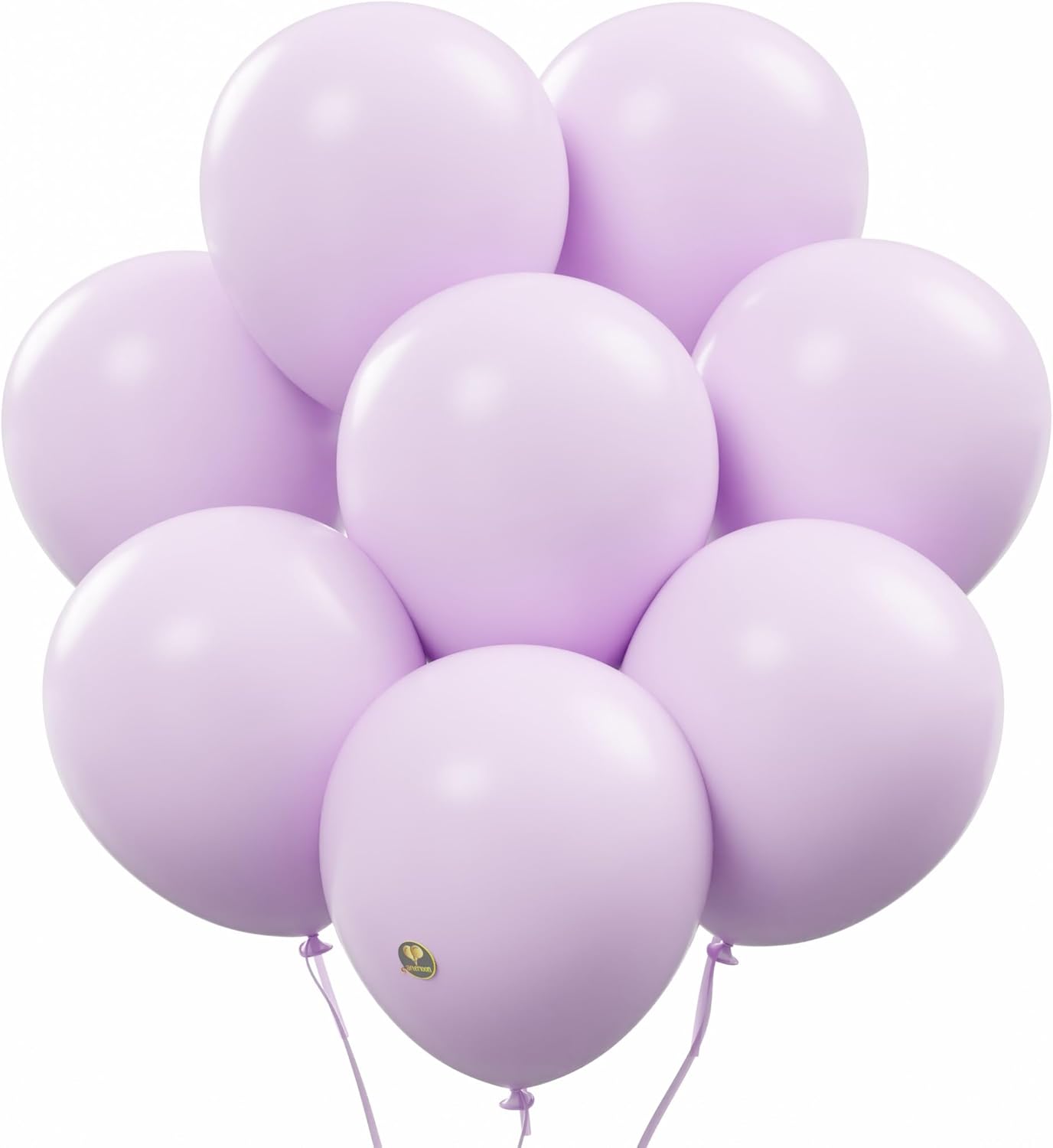 AFTERLOON® Biodegradable Balloons 50 pcs Pastel Purple 10 Inch, Matte Color Thickened Extra Strong Latex Helium Float, for Baby Shower Gender Reveal Garland Wedding Birthday Party Decorations