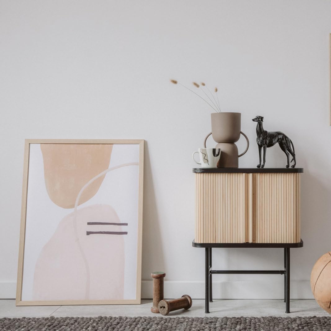 TKYGU12x16 Picture Frame 12"x16"Poster frame for Wall,Natural Oak Wooden Picture Frame 12 By 16 Photo Frame with Real Glass,12 x 16 Art Frame with Mat for 8.5x11,Collage Gallery Perfect for Home Gifts