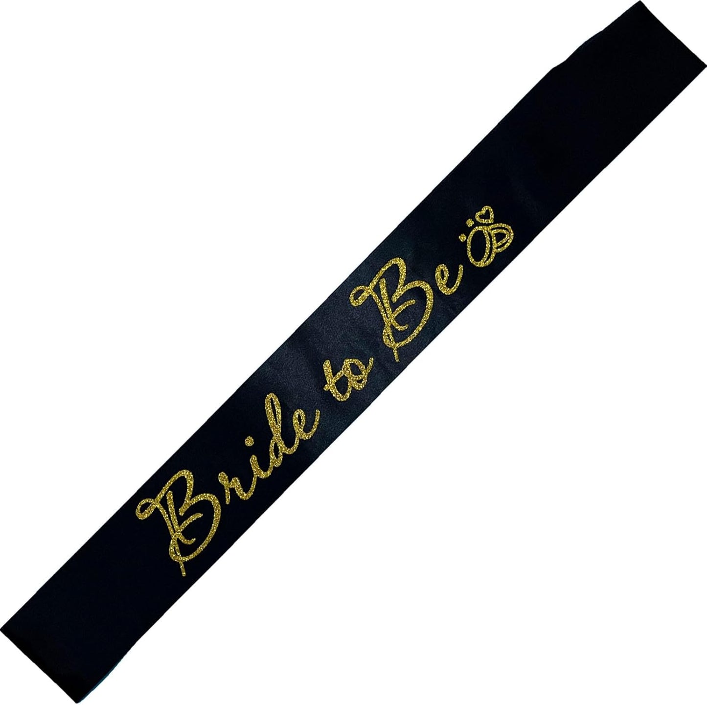 Black Bride to Be Sash for Bridal Shower Bachelorette Party Wedding Hen Party Decorations Engagement Gifts Favors Miss to Mrs Sash with Glitter Letter Gold