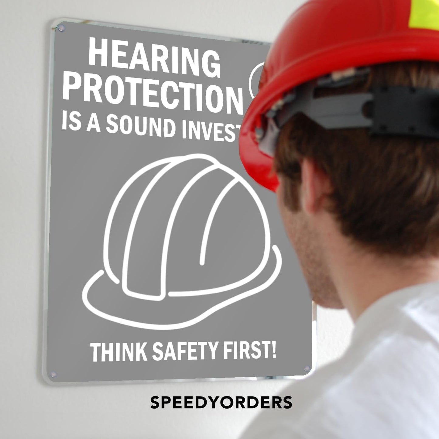 Custom Metal Signs, Personalized Aluminum, Customized Safety, Business Signs, Waterproof Outdoor, White Aluminum (Gray, 30x24 In)