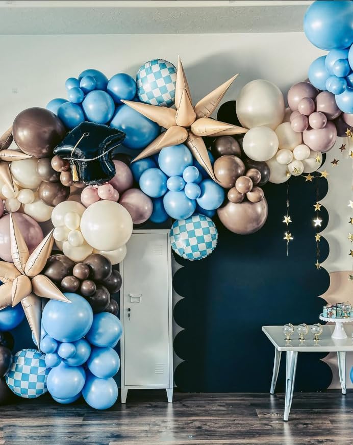 3pcs 26inch caramel Star foil balloons.blush Explosion Star burst star balloon-Spike cone balloon for birthday party decorations,wedding,Bachelor party