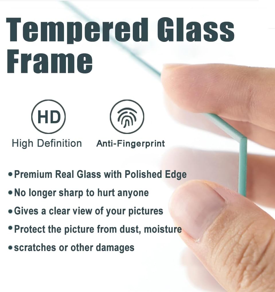 8x10 Picture Frames Set of 4 Vintage Photo Frame, Rustic Retro Photo Frame with Real Glass,Decorative Art Wall Mount and Tabletop Display Family Friends Wedding Gift