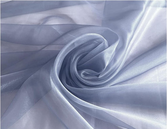 MDS Pack of 125 PCS Organza Chair Sashes Wider Dining Chair Bows Ribbon Tie Back for Wedding Party Birthday Bridal Shower Reception Event Banquet Home Chair Cover Decoration - Dusty Blue