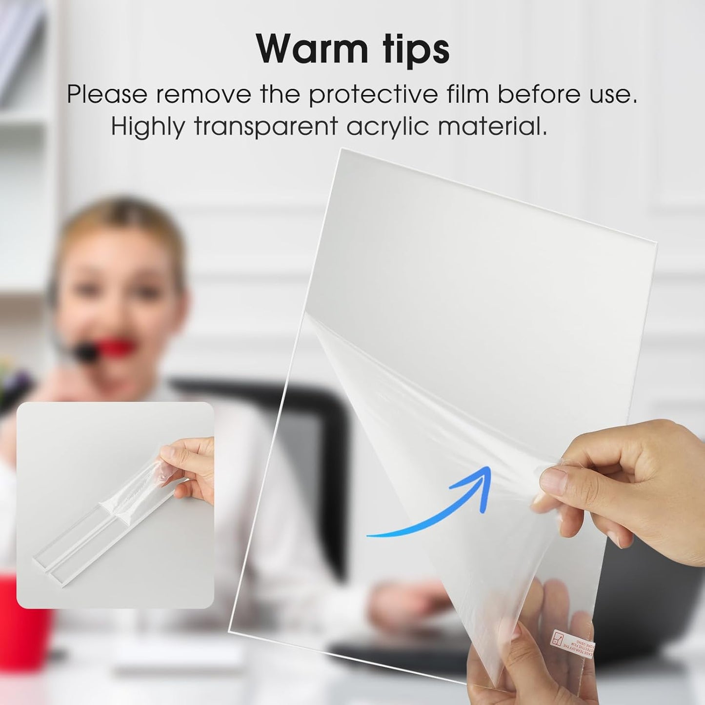 MaxGear Acrylic Sign Holder 8.5 X 11 Inches 10 Pack, Double Sided Plastic Display Stands Table Top Acrylic Frame, Clear Paper Holder Menu Flyer Stand for Stores, Restaurants, Hotels, Office