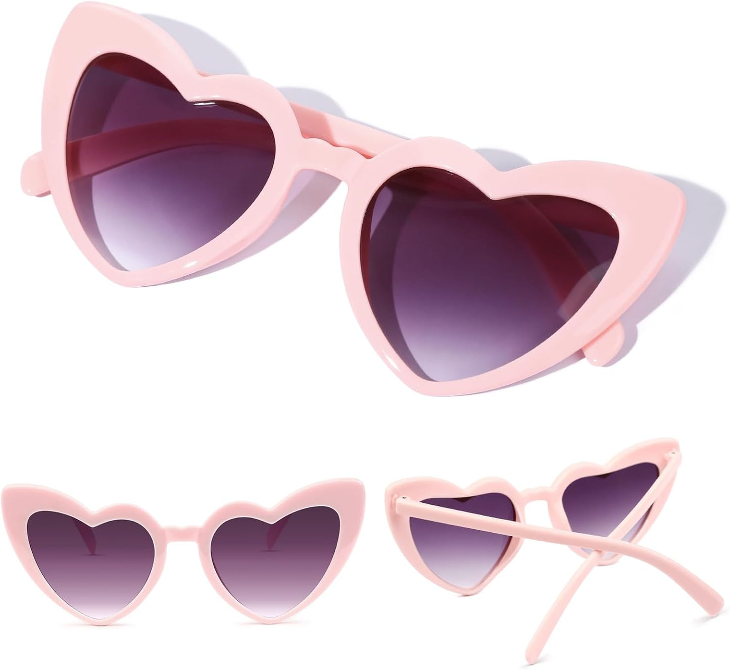 YOGFIT Heart Sunglasses for Women Fashion Classic Love Eye Protection Sunglasses Vintage Cute Heart Sunglasses