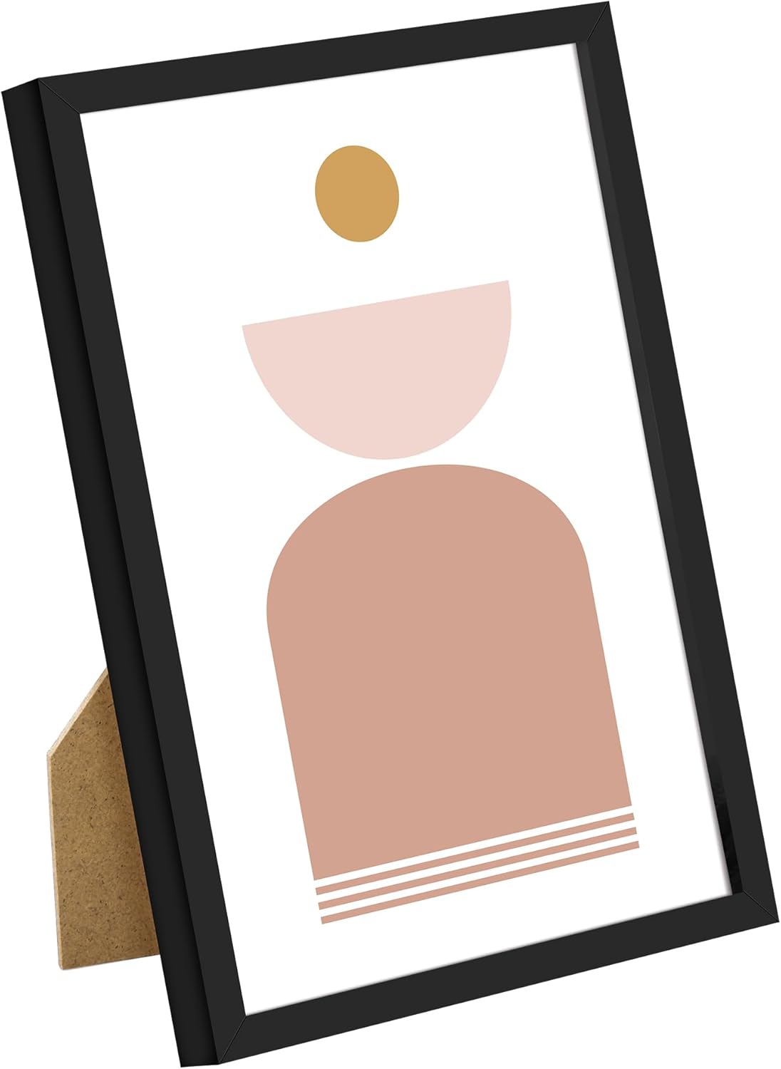 upsimples 5x7 Picture Frame Set of 3, Made of High Definition Glass for 5 x 7 Black Frames, Wall and Tabletop Display Thin Border Photo Frame for Home Décor